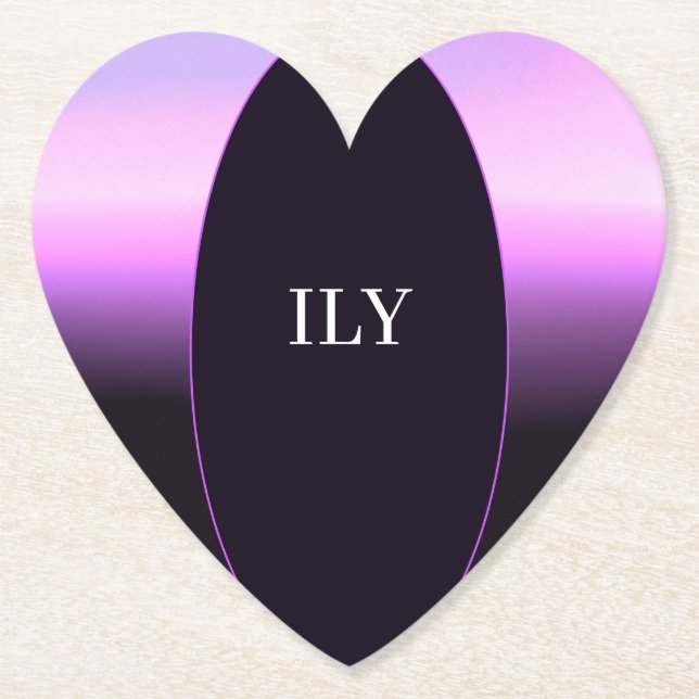 Lavender Sunset Paper Untersetzer (Vorderseite)