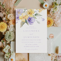 Lavender & Sunshine Floral Summer Wedding