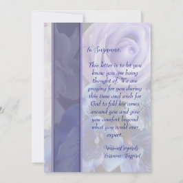 Lavender Sympathy Card Einladung