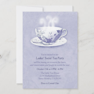 Lavender Tea Party Einladung