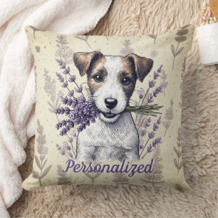 Lavender Terrier Liebe Kissen