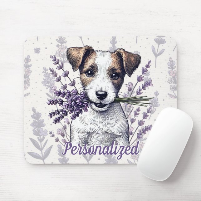 Lavender Terrier Liebe Mousepad (Mit Mouse)