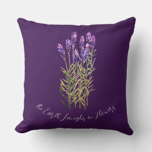 Lavender Throw Pillow Kissen