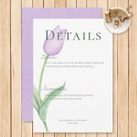 Lavender Tulip Solo Lila moderne Details