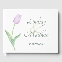 Lavender Tulip Solo Moderne Hochzeit