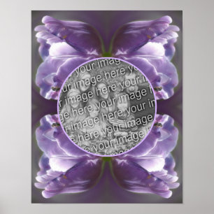 Lavender Tulip Tiny Bee kreieren Ihr eigenes Foto Poster