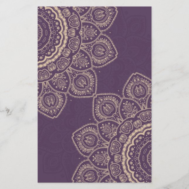 Lavender Tulips Briefpapier (Vorderseite)
