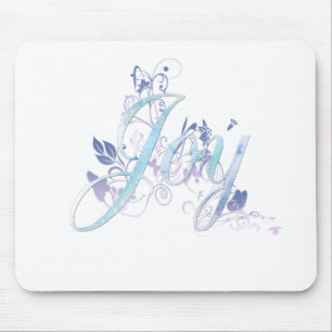 Lavender und Blue Joy Mousepad