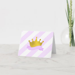 Lavender und Gold Princess Vielen Dank Dankeskarte