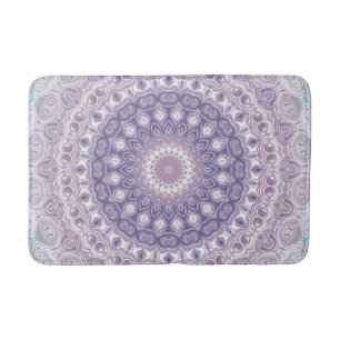 Lavender und Lilac Mandala Pattern Badematte