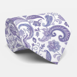 Lavender und White Paisley Krawatte