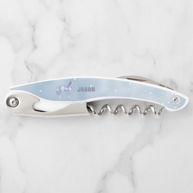 Lavender Unicorn Kellnermesser (Vorderseite)