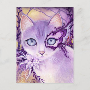 Lavender Venice Night - Postkarte