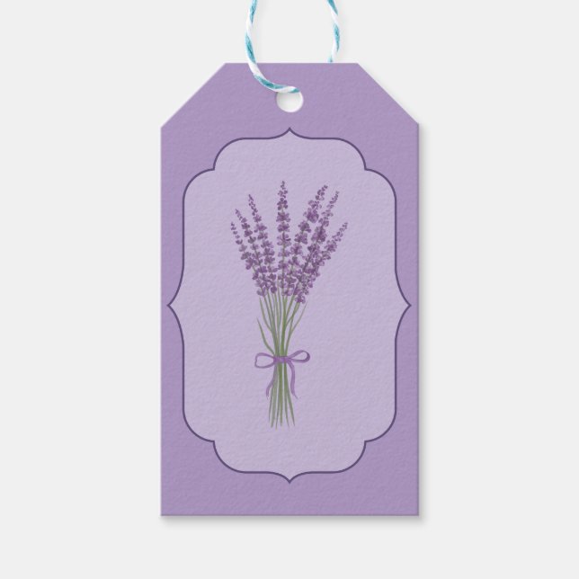 Lavender Vielen Dank, Hochzeit Geschenkanhänger (Vorderseite)