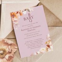Lavender Vintag Floral Fall GRILLEN Baby Dusche