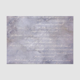 Lavender Vintage Script French Seidenpapier