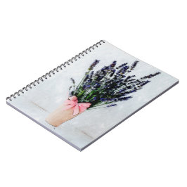 Lavender Watercolor Bouquet Notebook Notizblock