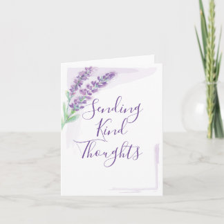 Lavender Watercolor Sinnliche Gedanken senden Karte