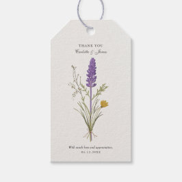 Lavender Wedding Dankeschön Card Geschenkanhänger