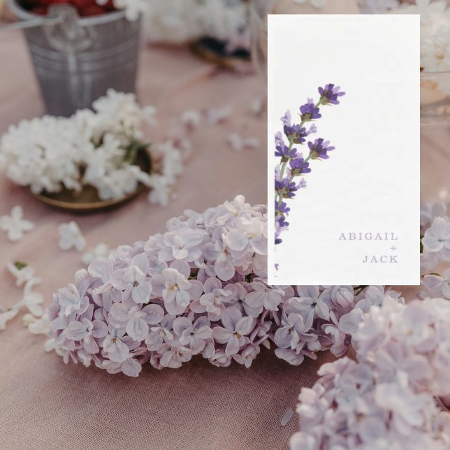 Lavender Wedding Personalisiert Serviette (Von Creator hochgeladen)