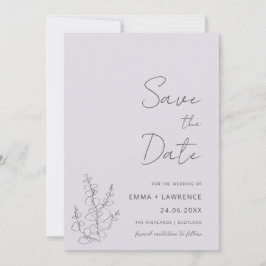 Lavender Wedding Save the Date Cards Einladung