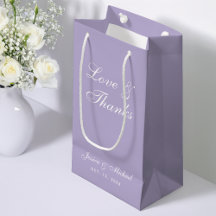 Lavender Wedding Script-Liebe Dank einfach Lila