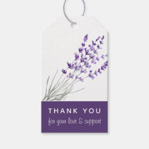 Lavender Wedding Vielen Dank, dass Sie Tags Geschenkanhänger