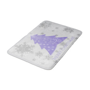 Lavender Weihnachtsbaum Bath Mat Badematte