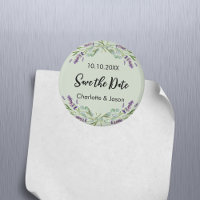 Lavender Weise grüne Hochzeit Speichern Sie den Da