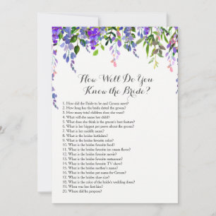 Lavender Wie gut kennen Sie die Braut?