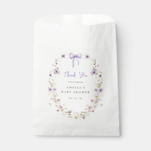 Lavender Wildblume Babydusche Papier Vorspeise Tas Geschenktütchen