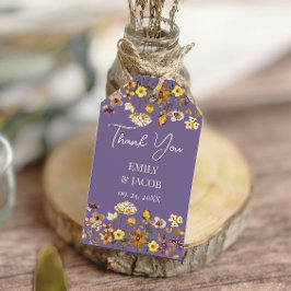Lavender Wildblume Boho Wedding Geschenkanhänger