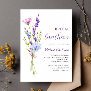 Lavender Wildblume Elegante Einladung
