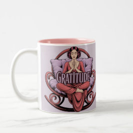 Lavender Wine Affirmation Meditation Mug Zweifarbige Tasse