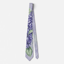 Lavender Wisteria Blume Marmorgroom Hochzeit Krawatte
