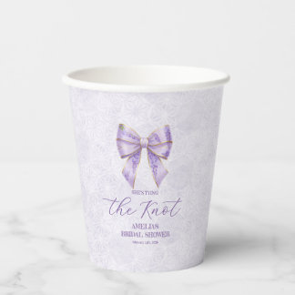 Lavender Wisteria Ribbon – Japanese-Inspired Pappbecher