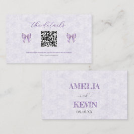 Lavender Wisteria Ribbon – Japanese-Inspired Platzkarte