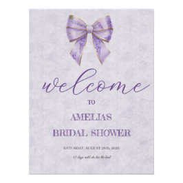 Lavender Wisteria Ribbon – Japanese-Inspired Poster
