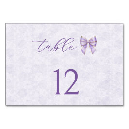 Lavender Wisteria Ribbon – Japanese-Inspired Tischnummer