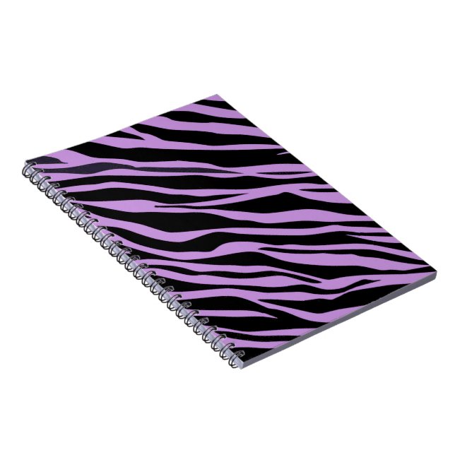 Lavender Zebra Striped Notizblock (Rechte Seite)