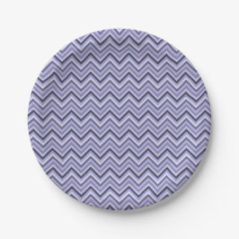 Lavender Zig Zags Pappteller