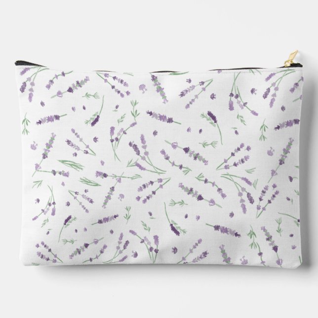 Lavender Zipper Pouch Zubehörtasche (Rückseite)