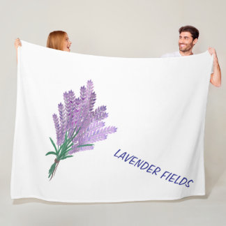 LAVENDERFELDER FLEECEDECKE