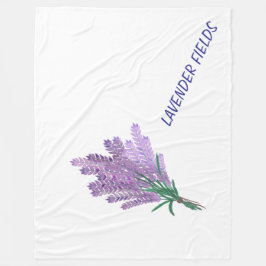 LAVENDERFELDER FLEECEDECKE