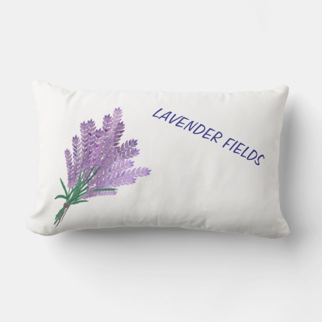 LAVENDERFELDER LENDENKISSEN (Vorderseite)