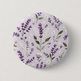Lavenderflüster - Knopf für botanisches Muster Button