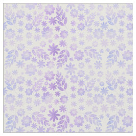 Lavenderhandgezeichnetes Blumenmuster Stoff