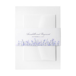 Lavenders Floral Lila Wedding Einladungsbanderole