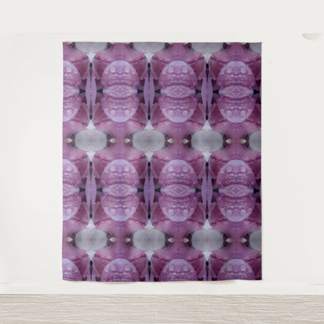 Lavenders Ikat 4 Wandteppich (Vorderseite)