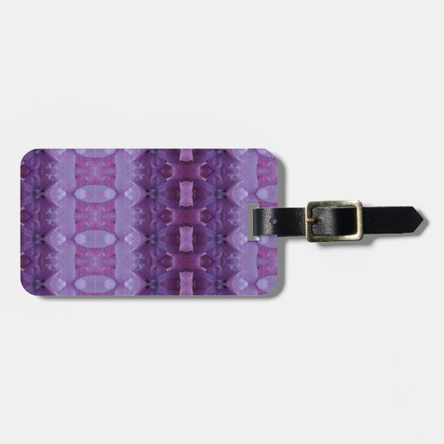 Lavenders Ikat Zen Gepäckanhänger (Vorderseite horizontal)